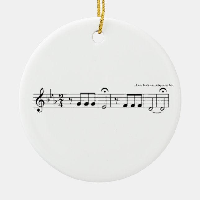 Beethoven Symphony No. 5 Keramik Ornament (Vorne)