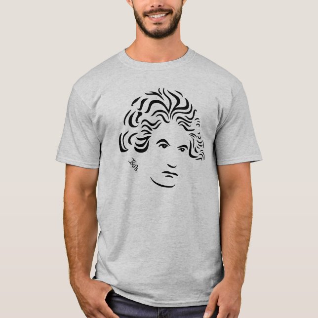 Beethoven-T - Shirt (hellgrau) (Vorderseite)