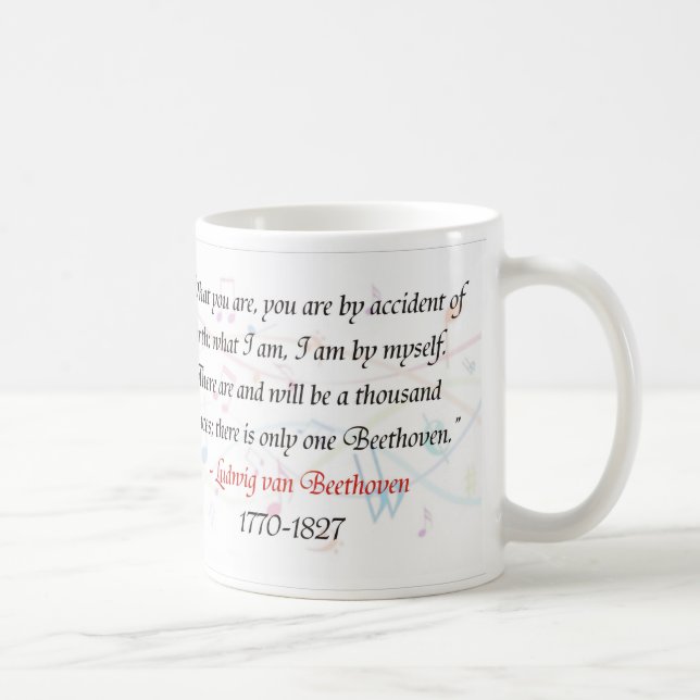 Beethoven-Tasse Kaffeetasse (Rechts)