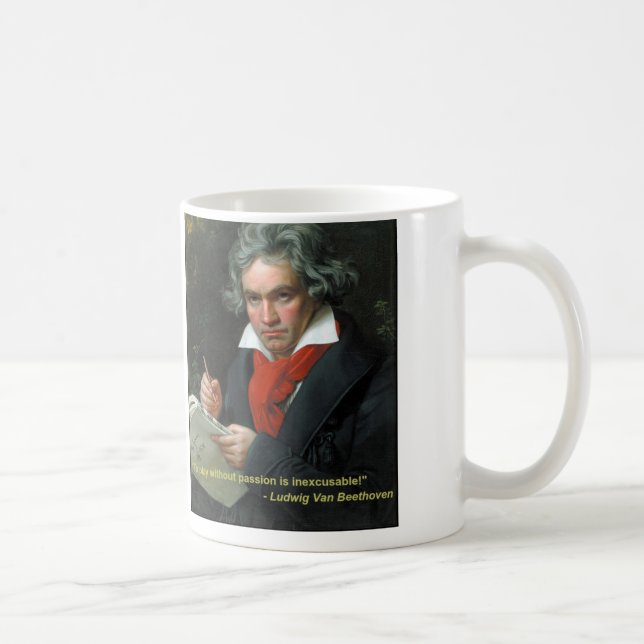 Beethoven-Tasse ", zum ohne Leidenschaft zu Kaffeetasse (Rechts)
