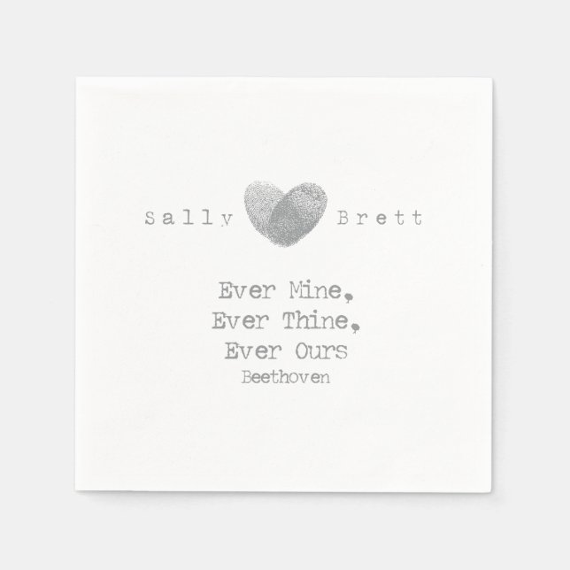 Beethoven Zitat Napkin Serviette (Vorderseite)