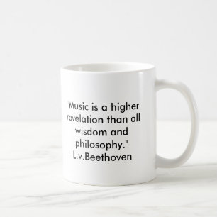Beethoven-Zitat-Tasse Kaffeetasse