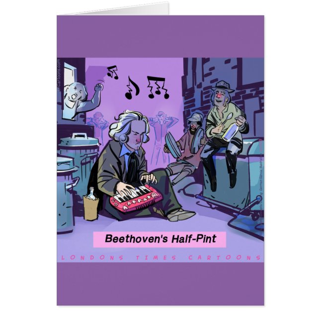 Beethovens Halbpint-Funny-Geschenk (Vorne)