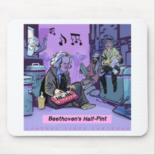 Beethovens Halbpint-Funny-Geschenk Mousepad