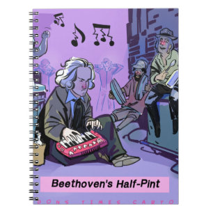 Beethovens Halbpint-Funny-Geschenk Notizblock