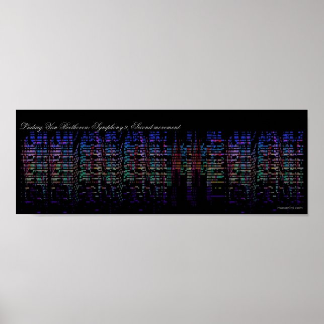 Beethovens neunte Symphonie-Visualisierung Poster (Vorne)