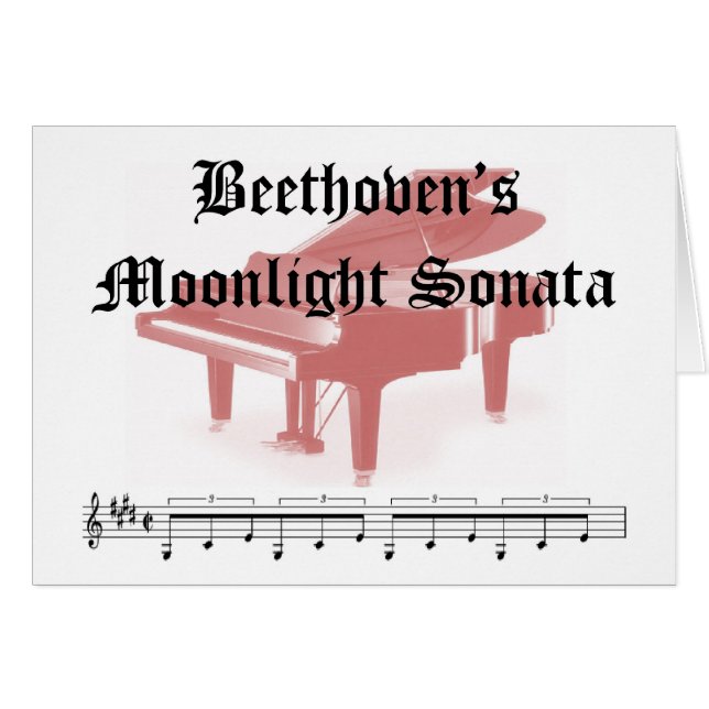 Beethovensmondschein-Sonategeschenke (Vorderseite (Horizontal))