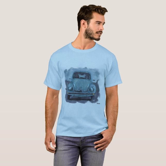 BeetleArtTee im Blau T-Shirt (Vorne ganz)