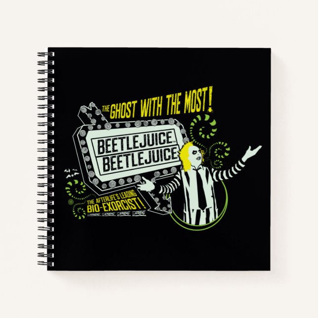 Beetlejuice | "Ghost With The Most" Marquee Notizbuch (Vorderseite)