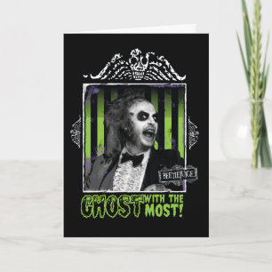 Beetlejuice   "Ghost With The Most"-Portrait Karte