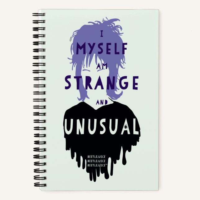 Beetlejuice | Lydia "Strange and Unusual" Graphic Notizbuch (Vorderseite)