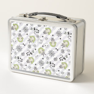 Beetlejuice Muster Metall Brotdose