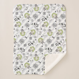 Beetlejuice Muster Sherpadecke