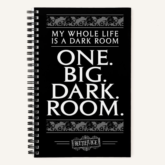 Beetlejuice | My Whole Life Is A Dark Room Notizbuch (Vorderseite)