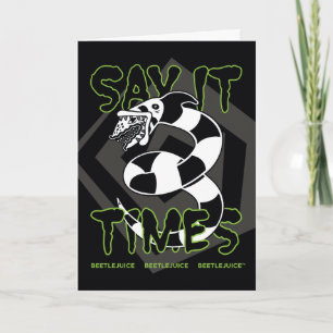 Beetlejuice   Sag es 3 Mal Karte