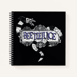 Beetlejuice   Sandworm Coiled on Beetlejuice Logo Notizbuch