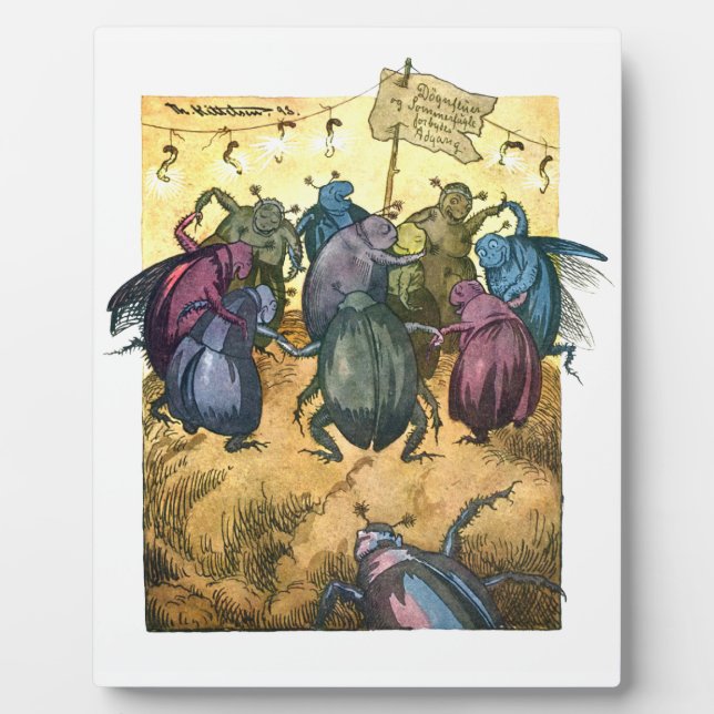 Beetles Celebrating Mittelsommer Fotoplatte (Vorderseite)