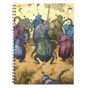 Beetles Celebrating Mittelsommer Notizblock
