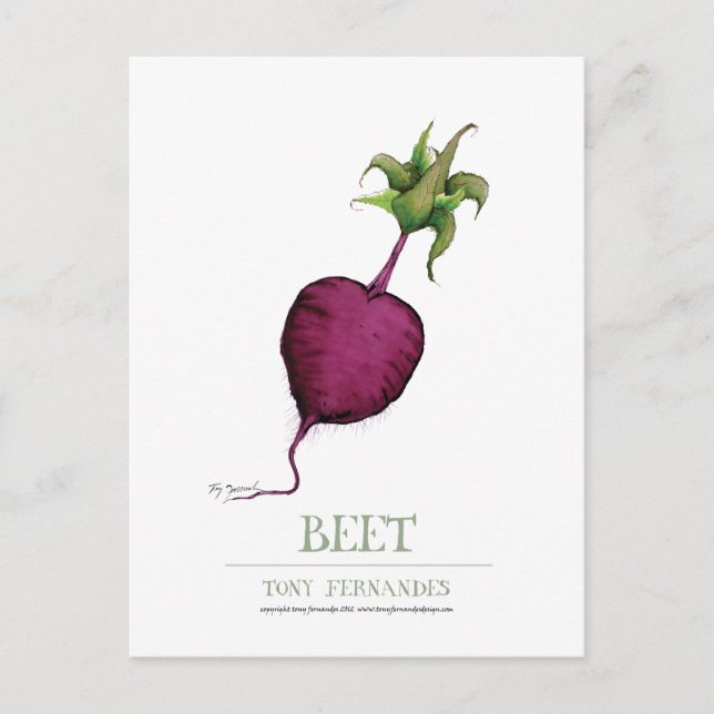 Beetroot, Tony Fernandes Postkarte (Vorderseite)