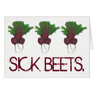 Beets Malades (Beats) Beet Rouge Végétarien Drôle 