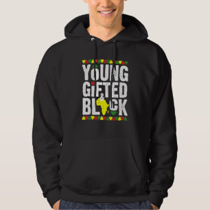 Befähigte junge schwarze Dashiki-afrikanischer Sto Hoodie