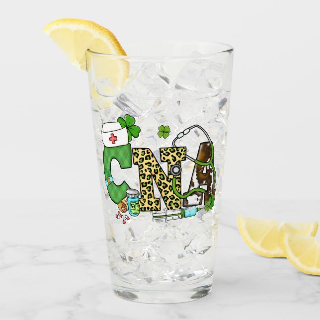 Befähigte Krankenpfleger St. Patrick's Glas (Vorderseite Ice)
