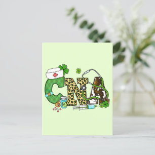 Befähigte Krankenpfleger St. Patrick's Postkarte