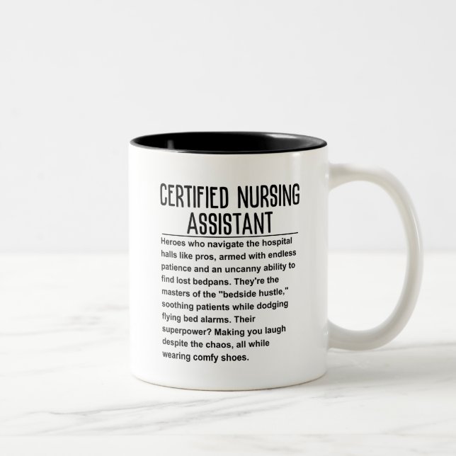 Befähigte Krankenpfleger Zweifarbige Tasse (Rechts)
