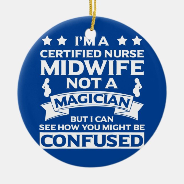 Befähigte Krankenschwester Midfrau Apparel Niedlic Keramik Ornament (Vorne)