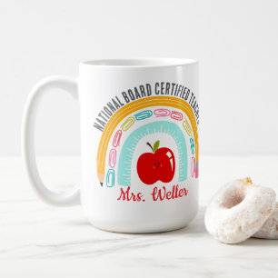 Befähigte Lehrerin Rainbow durch den Nationalen Ze Kaffeetasse