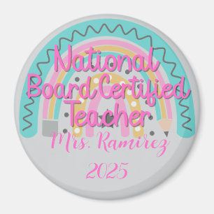 Befähigte Lehrerin Rainbow durch den Nationalen Ze Magnet