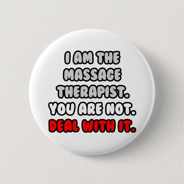 Befassen Sie sich damit ... Frischer Massagetherap Button (Vorderseite)