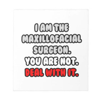 Befassen Sie sich damit ... Funny Maxillofacial Ch Notizblock