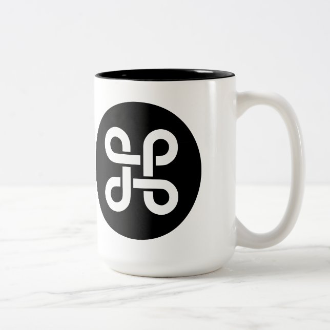 Befehls-Apple Mac-Ideologie Zweifarbige Tasse (Rechts)
