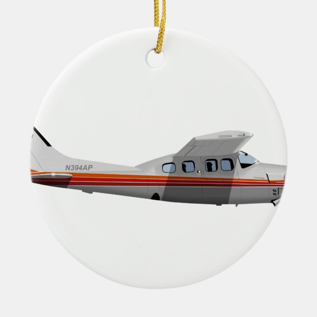 Befehlshaber 394394 Cessnas 210P Keramik Ornament (Vorne)