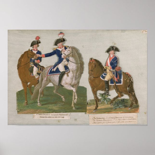 Befehlshaber der Armee und Offizier Poster (Vorne)
