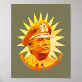 Befehlshaber des Faschismus in Käse Poster