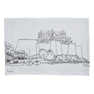 Befestigte Stadt Calvi Korsika, Frankreich Kissenbezug