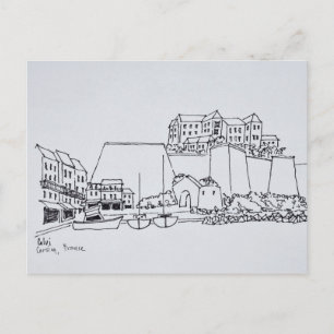 Befestigte Stadt Calvi Korsika, Frankreich Postkarte