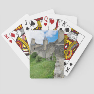 Befestigte Stadtmauer von Carcassonne Spielkarten
