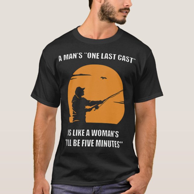 Befischung der letzten Gast für Fischer mit Rod b T-Shirt (Vorderseite)