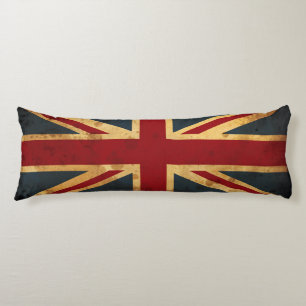 Befleckte Gewerkschafts-Jack Großbritannien-Flagg Seitenschläferkissen