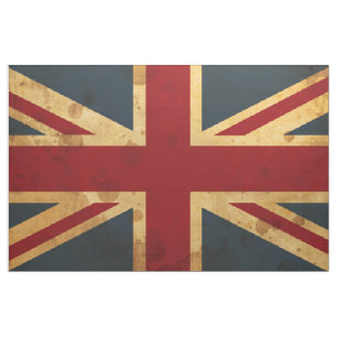 Befleckte Gewerkschafts-Jack Großbritannien-Flagg Stoff