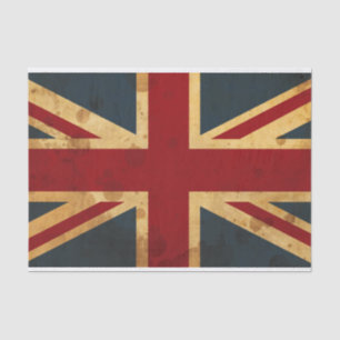Befleckte Gewerkschafts-Jack Großbritannien-Flagge Seidenpapier