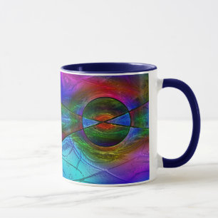 Beflecktes Glas-Tasse Tasse