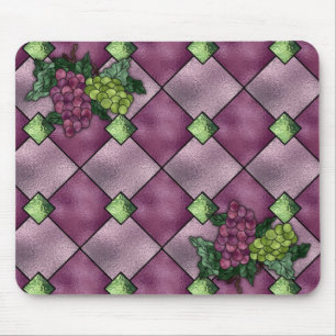 Beflecktes Glas-Wein-Liebe Mousepad