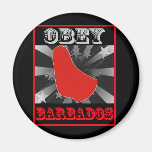 Befolgen Sie Barbados Magnet