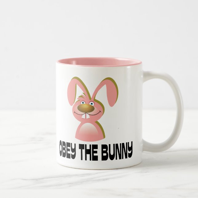 Befolgen Sie das Häschen Zweifarbige Tasse (Rechts)