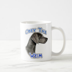 Befolgen Sie das Weimaraner Kaffeetasse