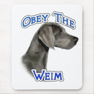 Befolgen Sie das Weimaraner Mousepad
